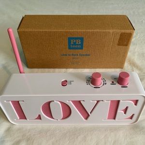 Pottery Barn PB Teen Portable LOVE Speaker Radio